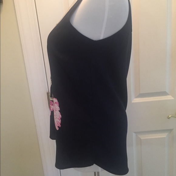 Paraphrase navy floral tank top - Picture 6 of 8